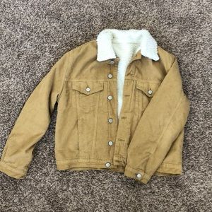 Brown Corduroy Sherpa jacket